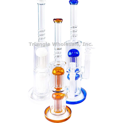14 inch Double Perc Water Pipe