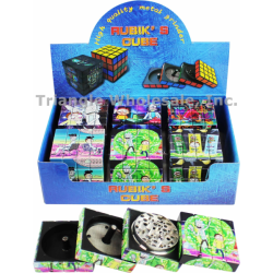 4 PART RUBIKS CUBE GRINDER - RICK &amp; MORTY