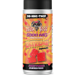 DELTA BOSS  D8 EXTREME GUMMIES 5000MG, Flavor: FRUIT PUNCH