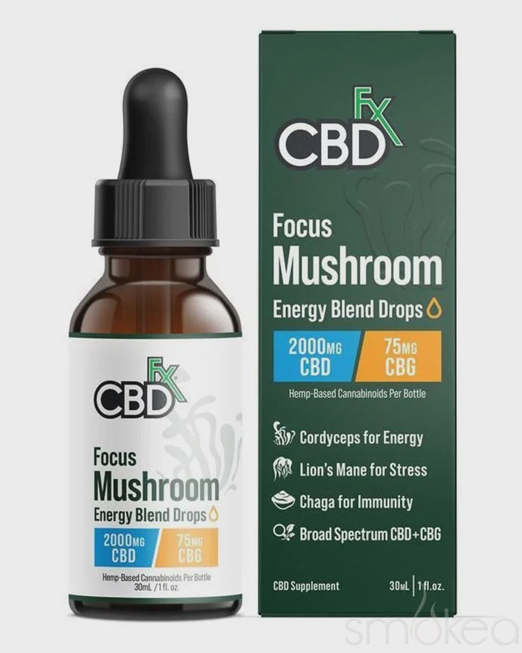 FOCUS MUSHROOM BLEND TINCTURE, Type: ENERGY, Strength: 2000 MG