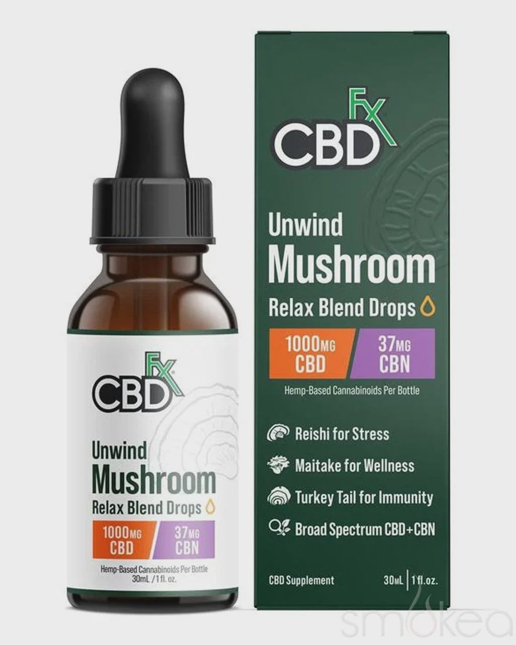 RELAX MUSHROOM BLEND TINCTURE, Type: Relax, Strength: 1000 mg