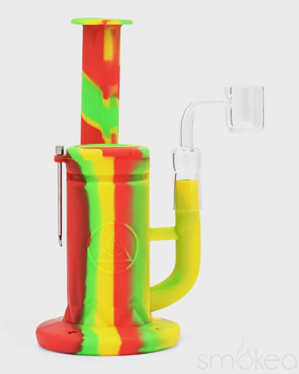 8.5&quot; DELUXE SILICONE SIDECAR DAB RIG, Style: RASTA