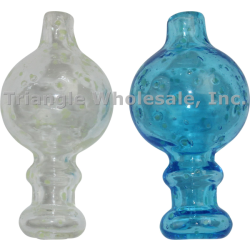 GLASS CARB CAP WITH HOLE, Color: XCC58-B