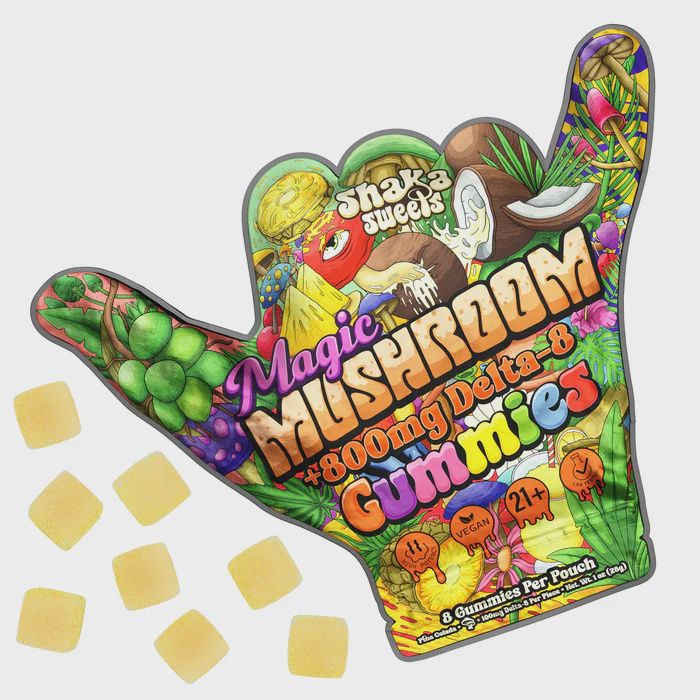 SHAKA SWEETS MAGIC MUSHROOM, Flavor: DELTA 8 PINA COLADA