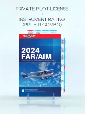 Private + Instrument Combo - 2024 ASA Pre-Tabbed FAR/AIM
