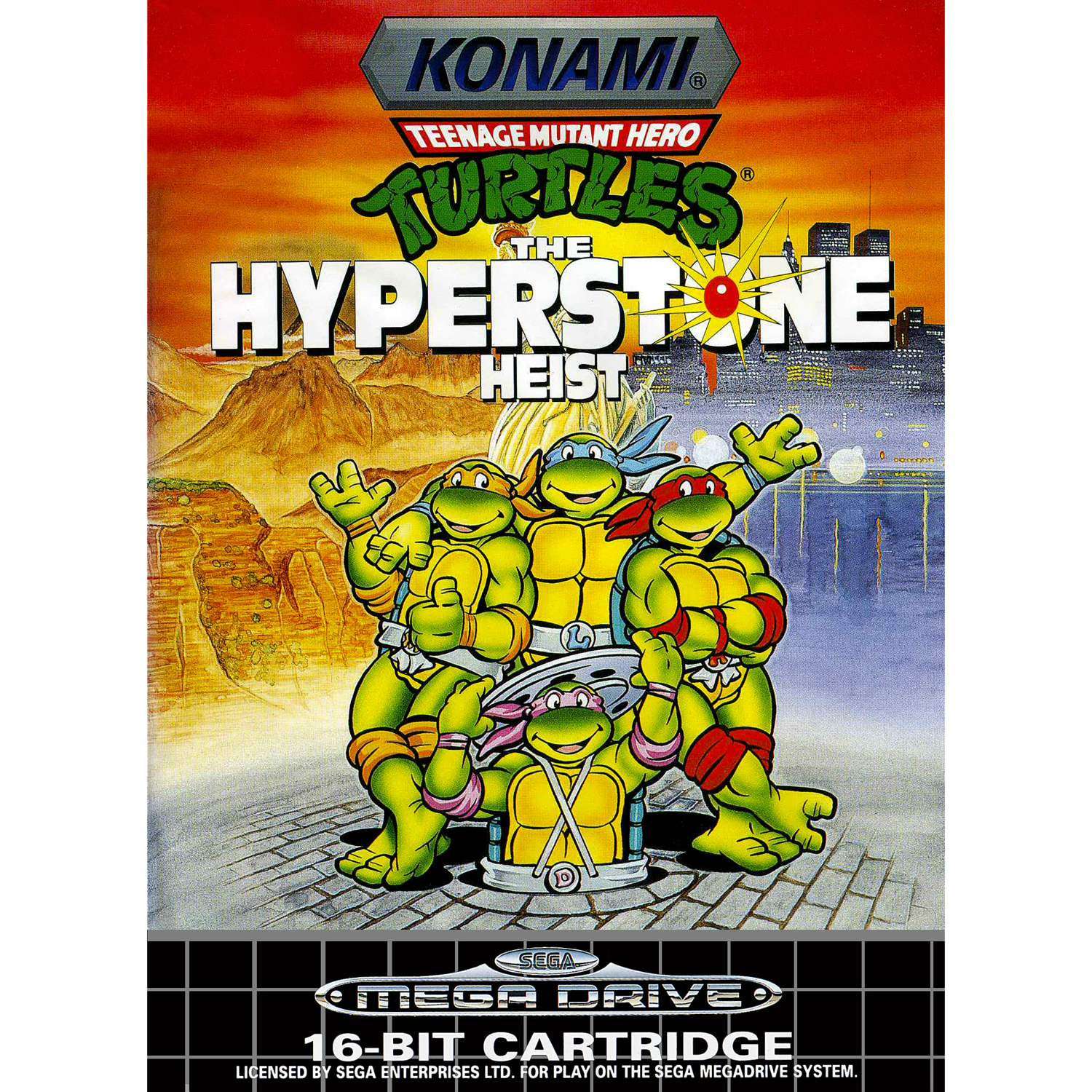 Teenage Mutant Ninja Turtles the Hyperstone Heist. Turtles Hyperstone Heist Sega. Картридж на Sega teenage Mutant Ninja Turtles the Hyperstone Heist. Обложка teenage Mutant Ninja Turtles - the Hyperstone Heist для Sega Genesis. Tmnt hyperstone