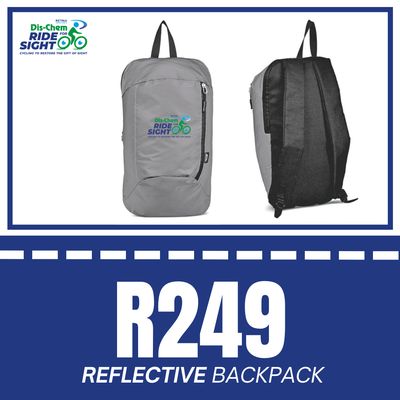 Dis-Chem Ride for Sight Reflective Backpack