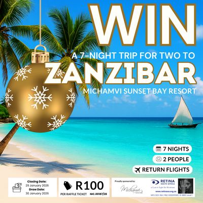Raffle: Zanzibar Luxury Getaway Raffle: Zanzibar Luxury Getaway