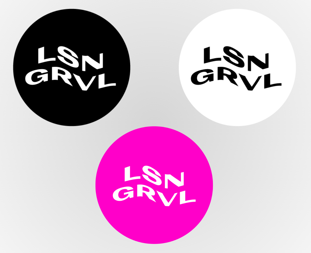 Bundle of 3 LSN GRVL stickers