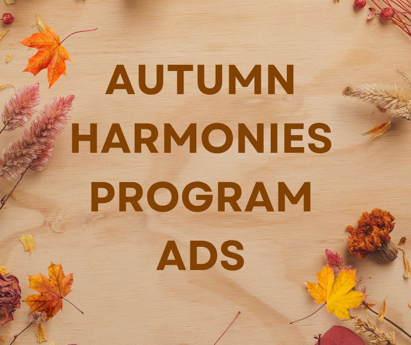 Autumn Harmonies Program Ads