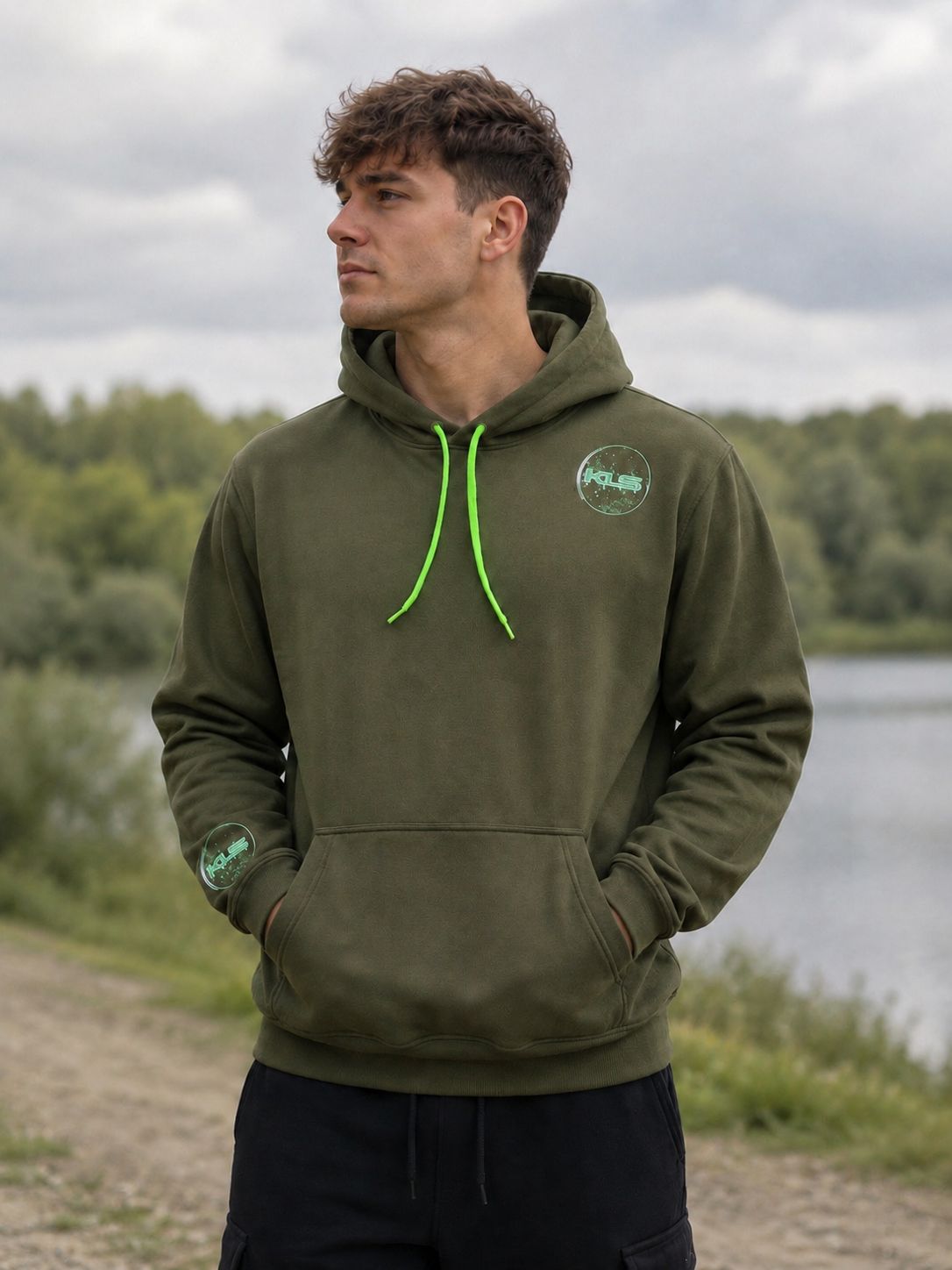 KLS Bait Hoodie Khaki Green