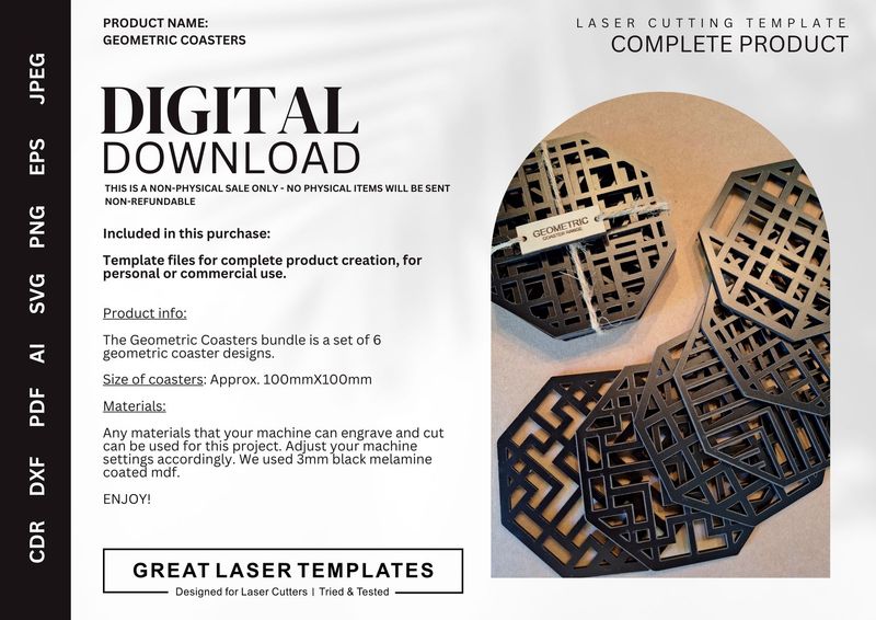 Geometric Coaster Set