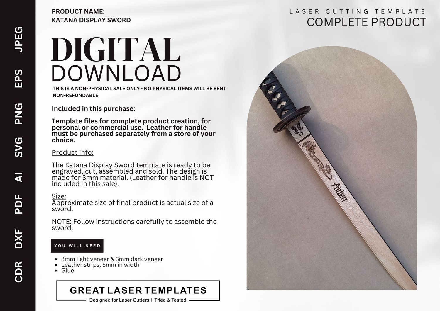 Katana Display Sword (Toy Sword)