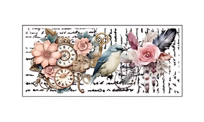 Wrap -  1493 Vintage Floral