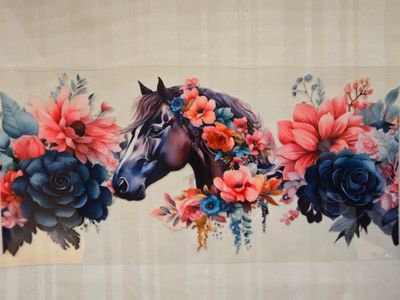 Wrap - Flowers &amp; Horse