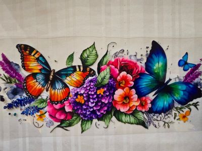 Wrap - Flowers &amp; Butterflies