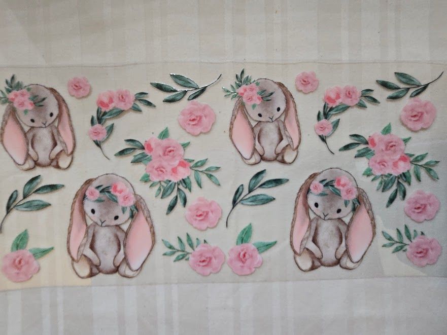 Wrap - Flowers &amp; Bunnies