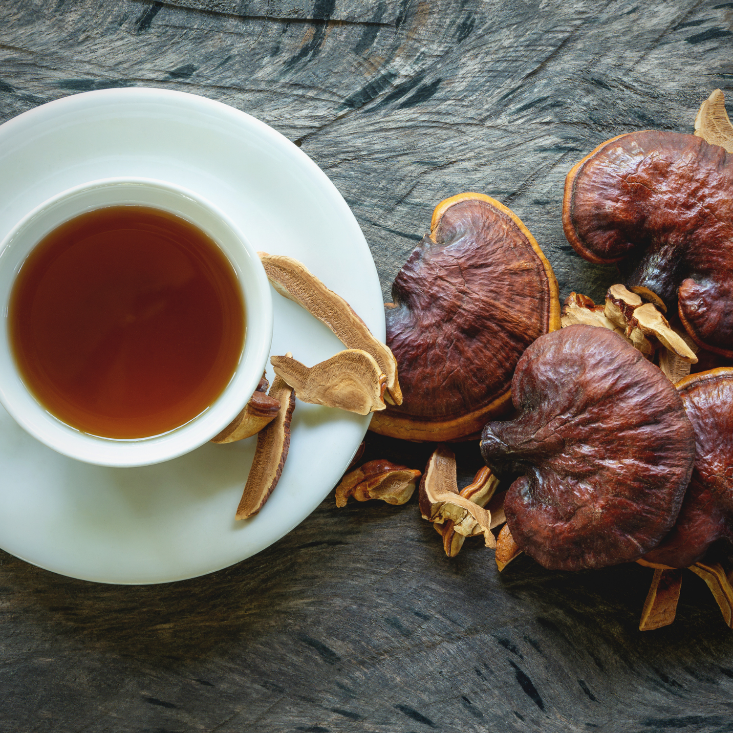 Witchy Pooh&#39;s Reishi Red Mushrooms - Large Whole Dried Mushrooms, Caffeine Free