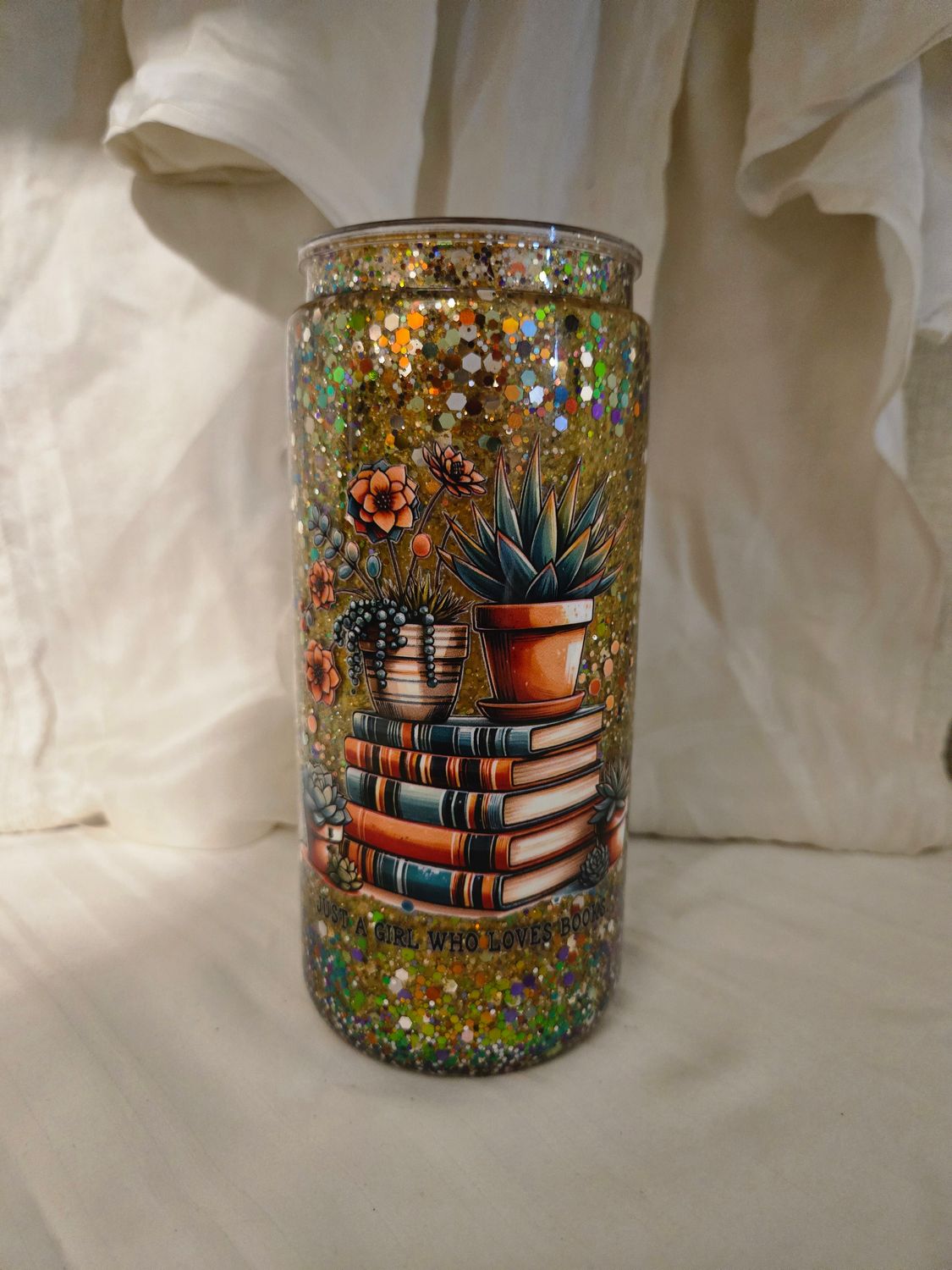 1. Just a Girl Who Loves Books 20oz Acrylic