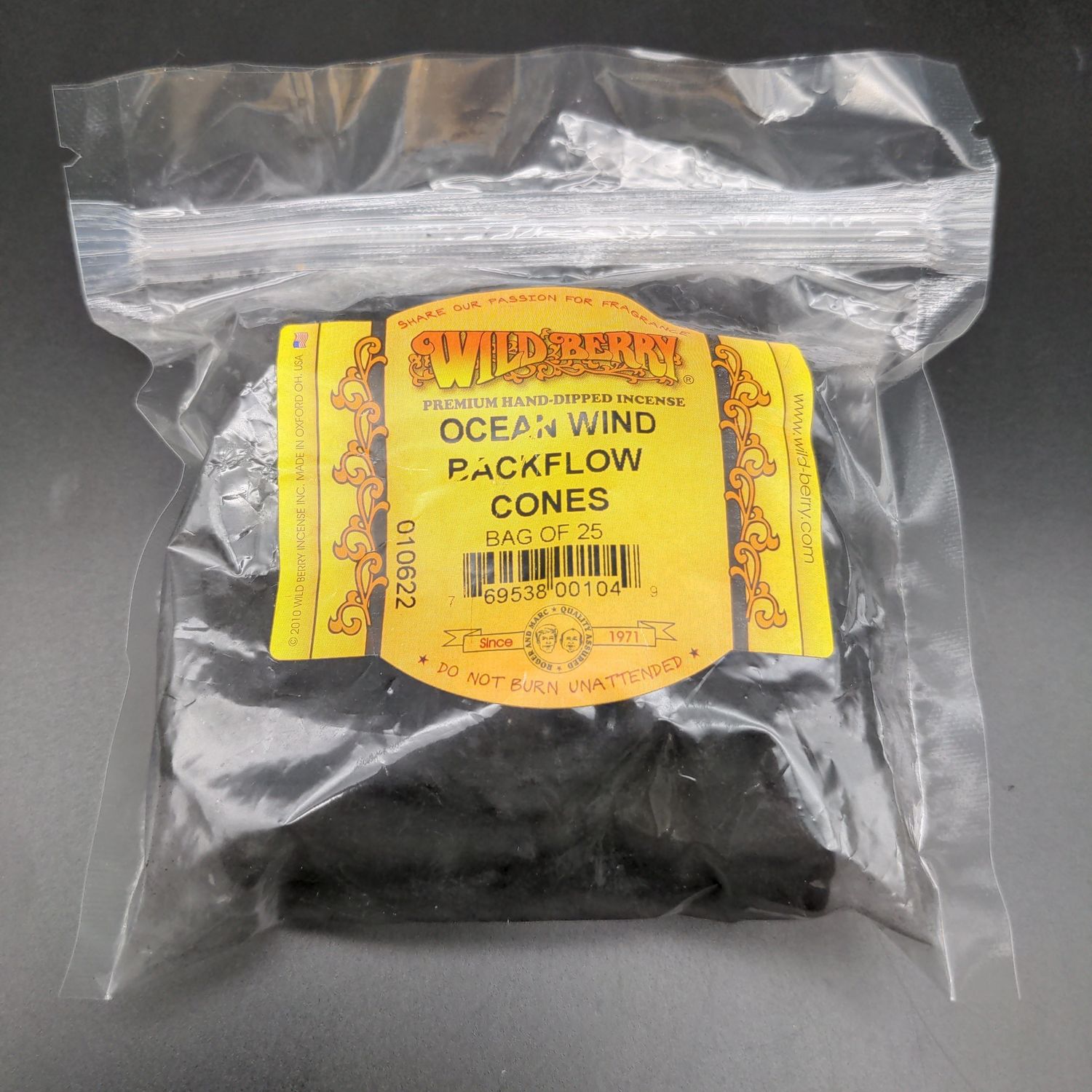 Wild Berry Backflow Cone Incense | 25pc Bag