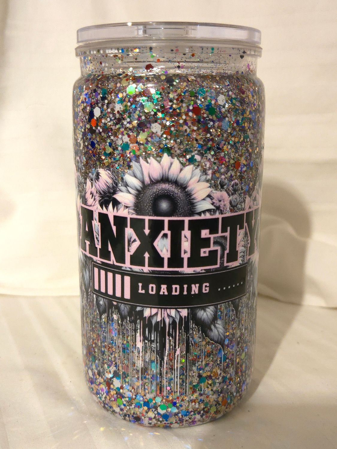 Anxie-Tea 16oz Acrylic SnowGlobe