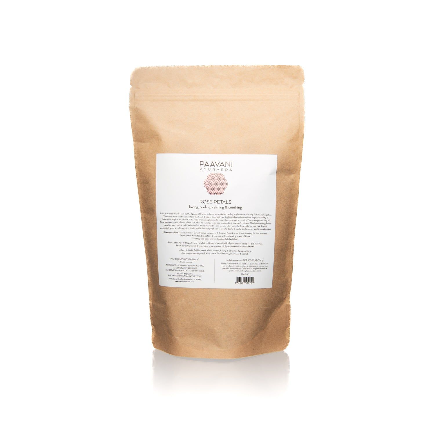 Ayurvedic Herbal Organic Rose Petals