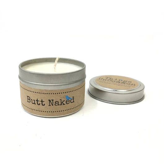 Butt Naked 4oz Travel Tin Candle
