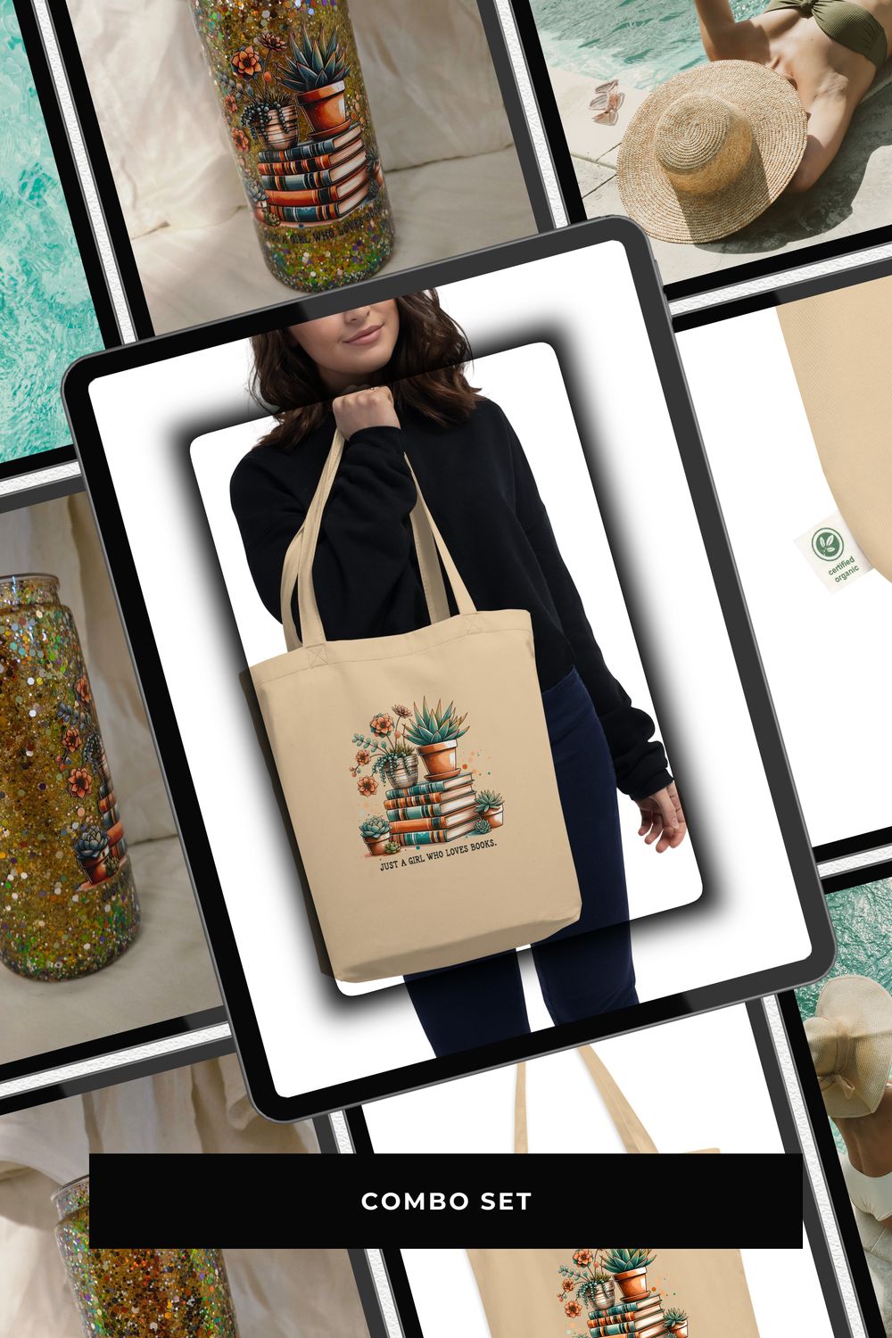 1. Combo Set - Just a Girl Who Loves Books