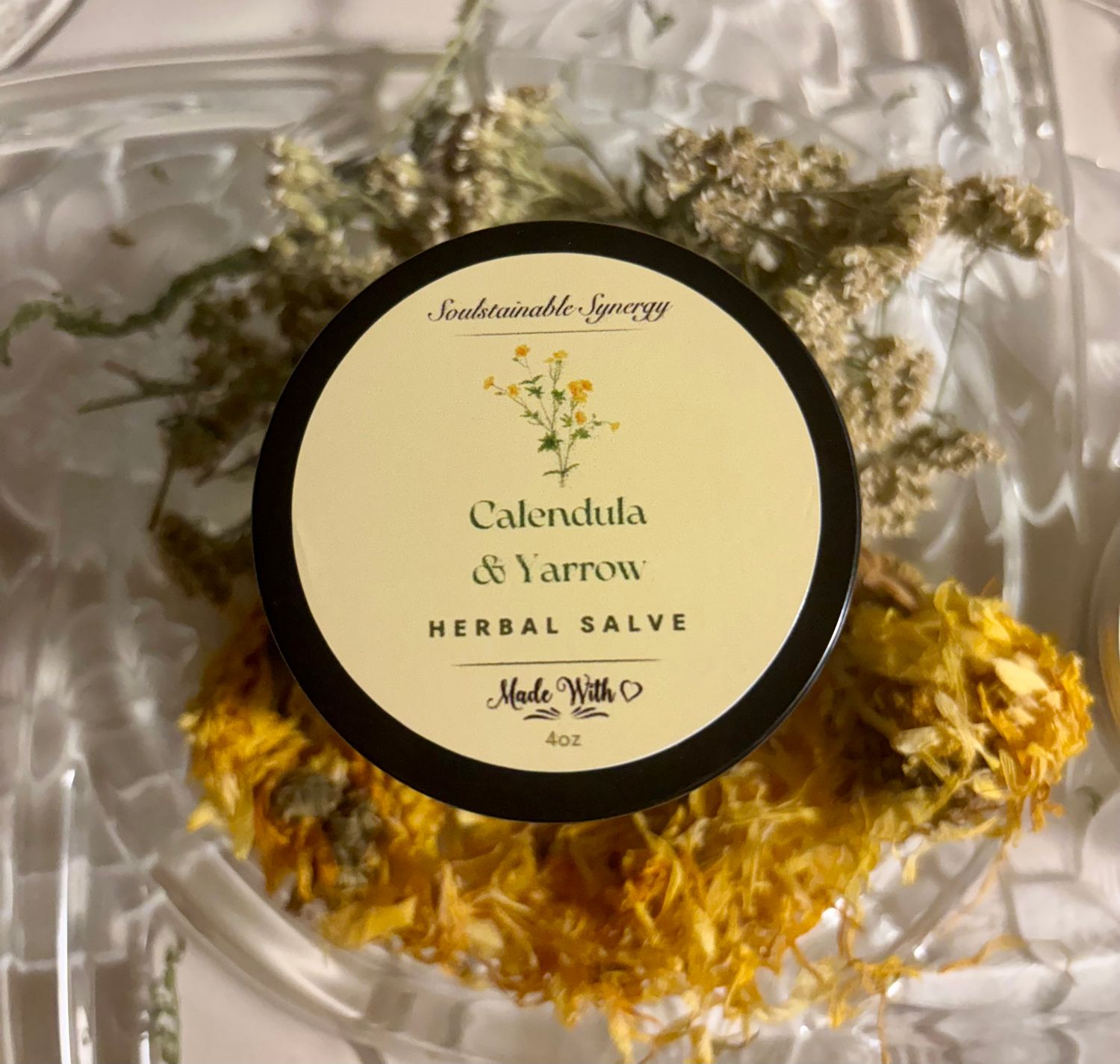 Calendula &amp; Yarrow Herbal Salve (4oz)