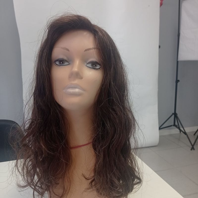 Peluca personalizada de cabello natural