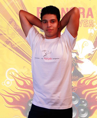 Skipinder the Punjabi Kangaroo T-Shirt for Men