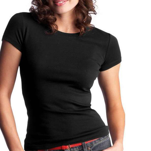 Plain Black T-Shirt for Women