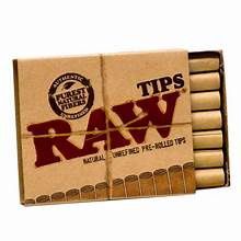 RAW PRE ROLLED TIPS 21PK