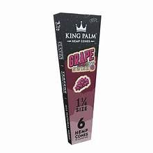 KING PALM 1.25 HEMP CONES GRAPE SWISH