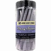 BLAZY SUSAN 50 KING SIZE CONES PURPLE