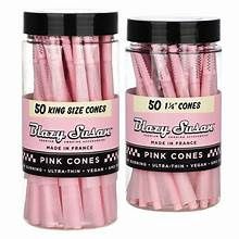 BLAZY SUSAN PRE ROLLED CONES 50CT 1.25 PINK