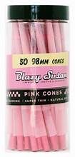 BLAZY SUSAN PRE ROLLED CONES 98MM 50 CT PINK