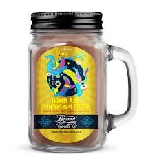 BEAMER MASON JAR CANDLE 12 OZ BOMB ASS BANANA NUT BREAD
