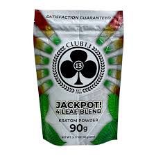 CLUB 13 KRATOM POWDER 90G JACKPOT 4 LEAF BLEND