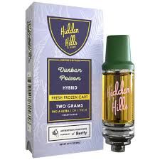 HIDDEN HILLS FRESH FROZEN BAR CARTRIDGE 2G DURBAN POLSON HYBRID