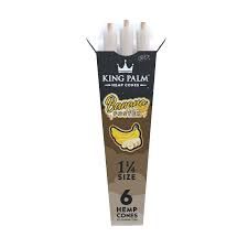 KING PALM 1.25 6PK CONES BANANA FOSTER