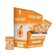 PIXIE DUST  1000 MG GUMMIES 2PCS/PK I PEACH PARADISE