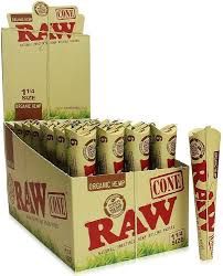 RAW ORGANIC HEMP CONES 6PK  1 1/4