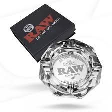 RAW GLASS ASHTRAY DARK COLOR