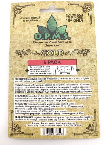 OPMS GOLD CAPS 5PK