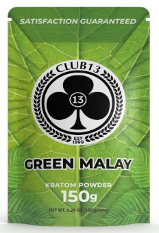 CLUB13 GREEN MALAY KRATOM POWDER 150G