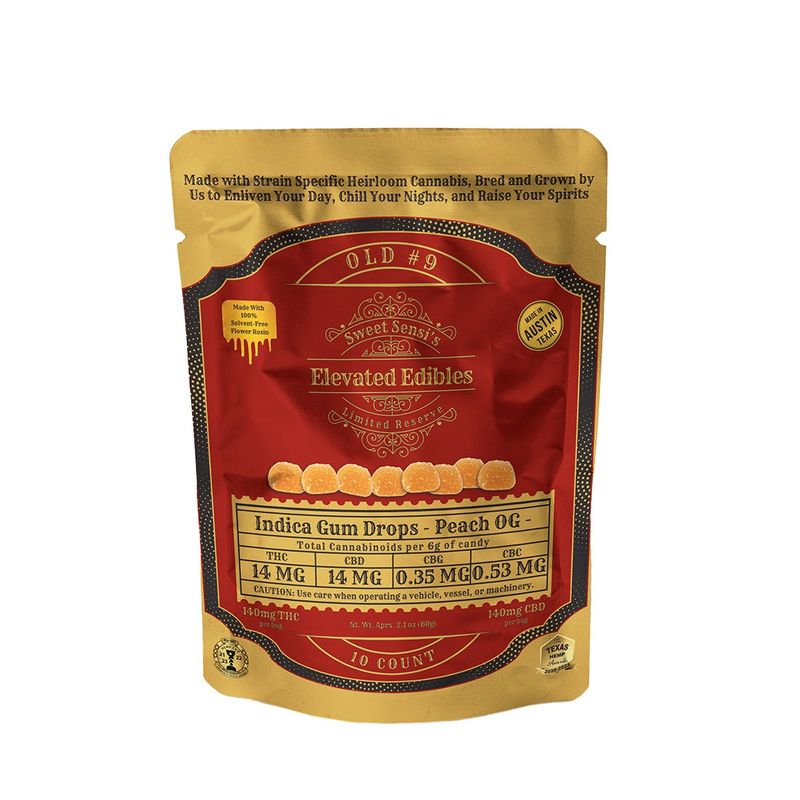 SWEET SENSI EDIBLE PEACH OG 10PK