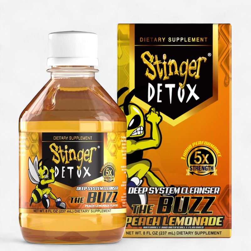 STINGER DETOX "THE BUZZ" DEEP SYSTEM CLEANSER - PEACH LEMONADE