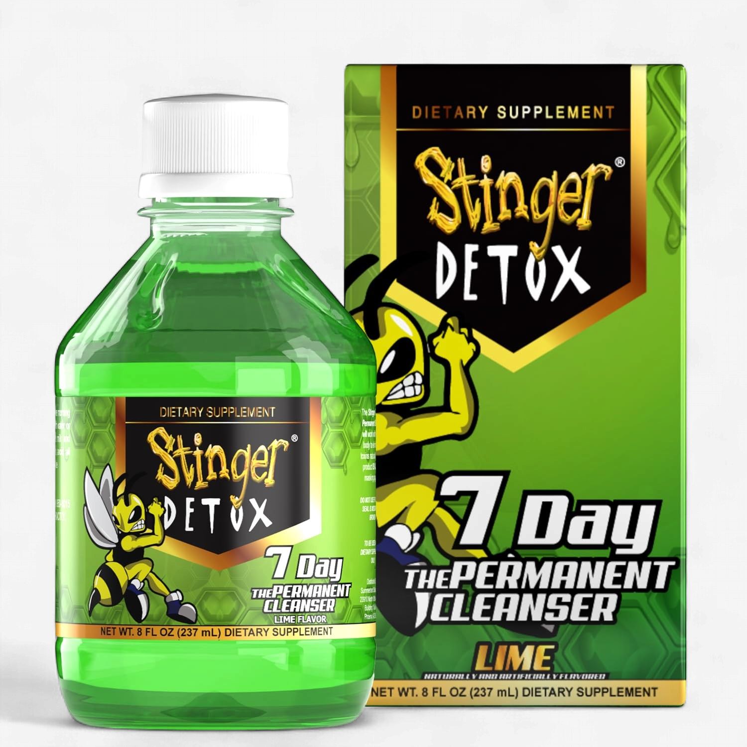 STINGER DETOX 7 DAY " PERMANENT" CLEANSER - LIME