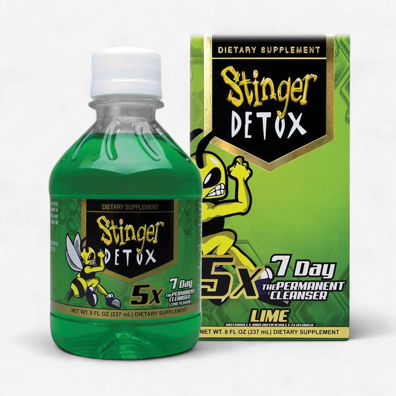 STINGER DETOX 5X 7 DAY  "PERMANENT" CLEANSER - LIME